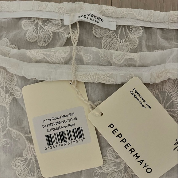 Peppermayo In The Clouds Maxi Skirt - Ivory Petal - Picture 3 of 4